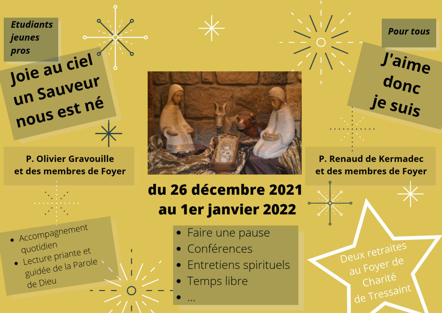 Une retraite pour puiser à la grâce de Noël